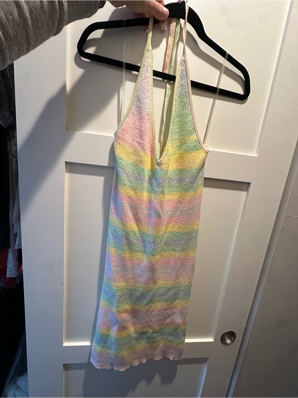Pastel Rainbow Striped Dress